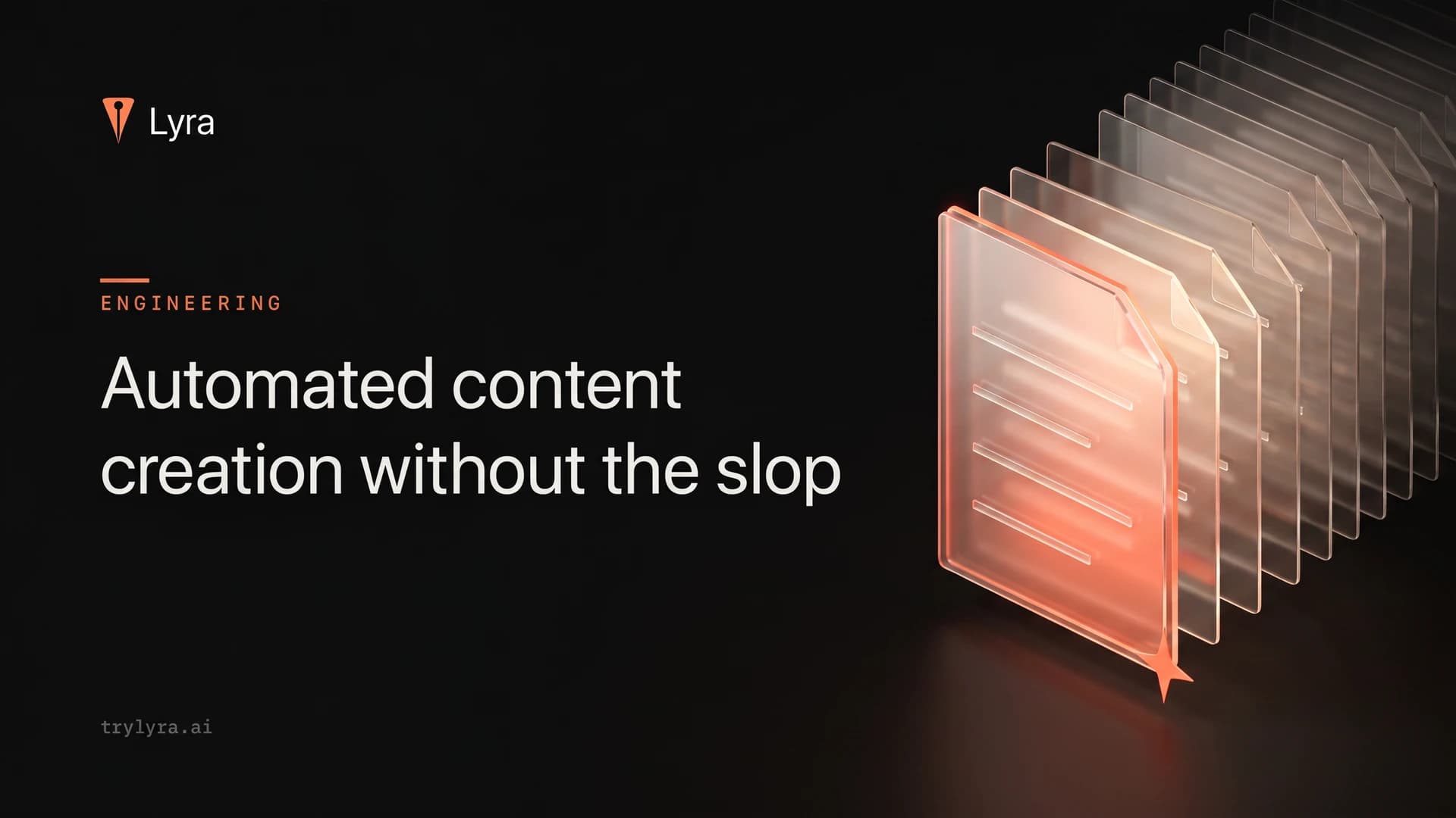 Automated content creation without the slop