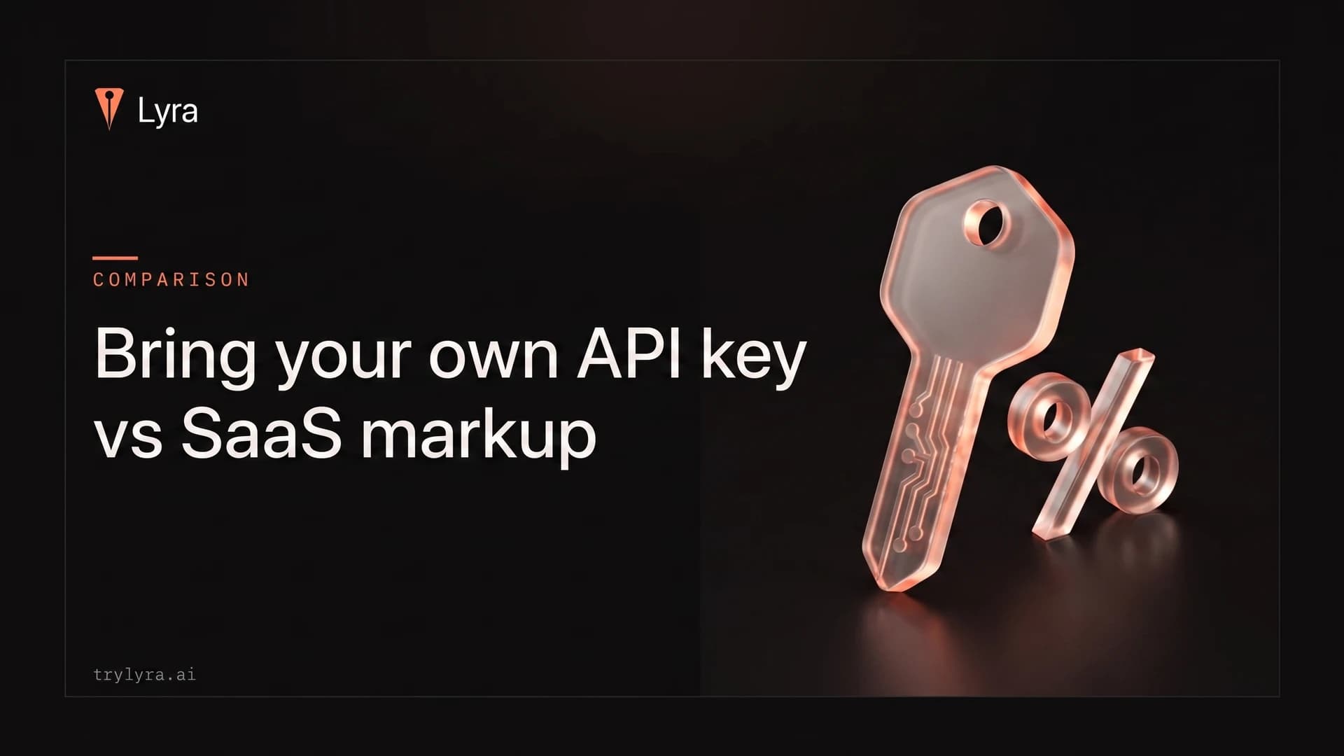 Bring your own API key vs SaaS markup: the real blog cost