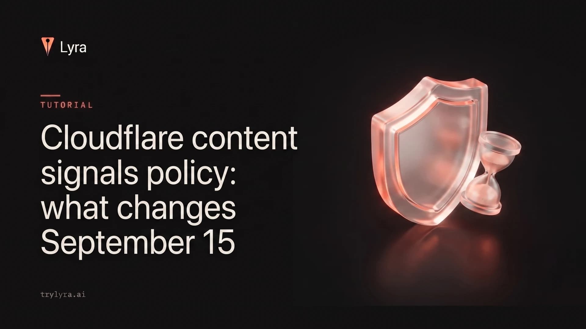 Cloudflare content signals policy: what changes September 15