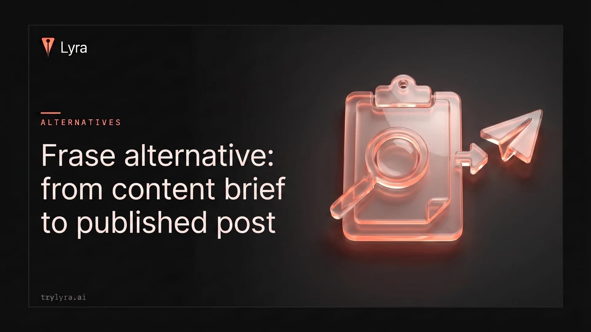 Frase alternative: from content brief to published post