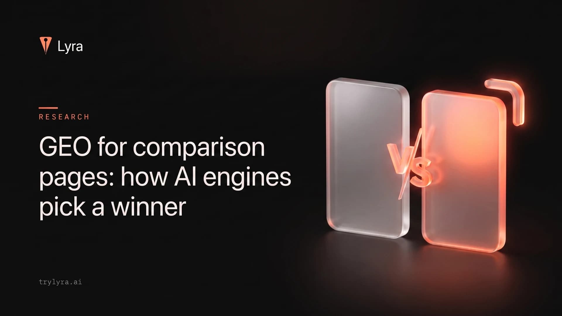 GEO for comparison pages: how AI engines pick a winner