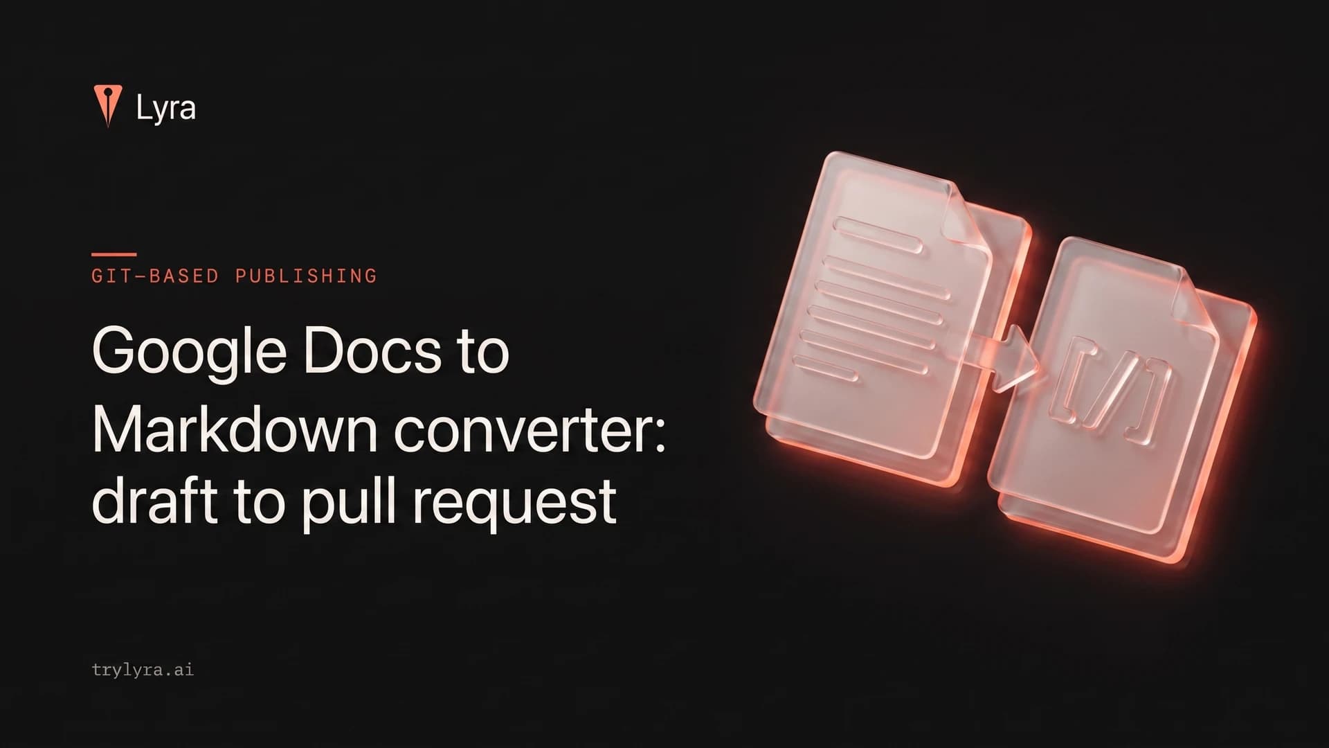 Google Docs to Markdown converter: draft to pull request
