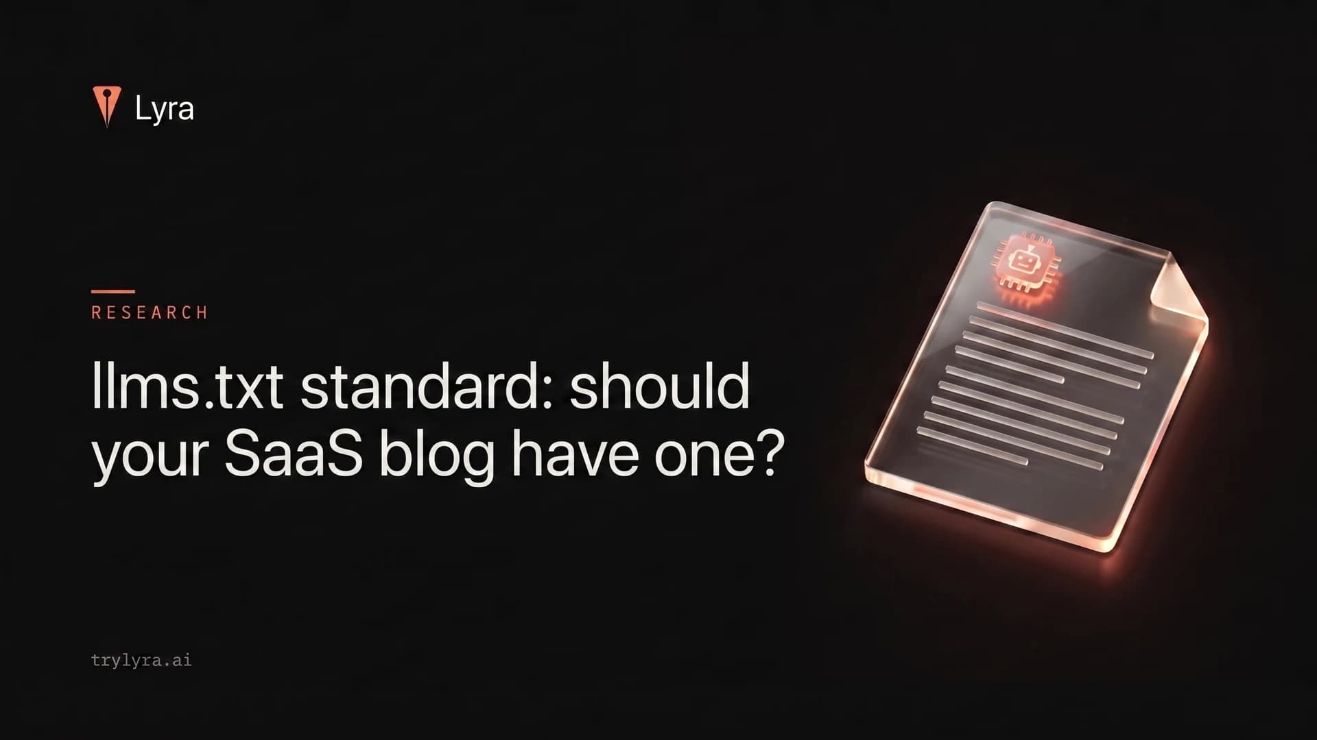 llms.txt standard: should your SaaS blog have one?