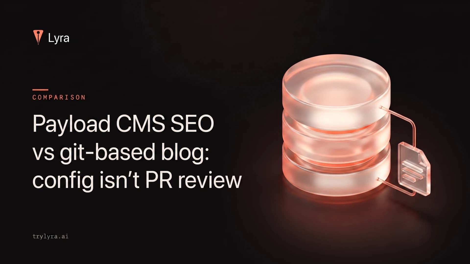 Payload CMS SEO vs git-based blog: config isn't PR review