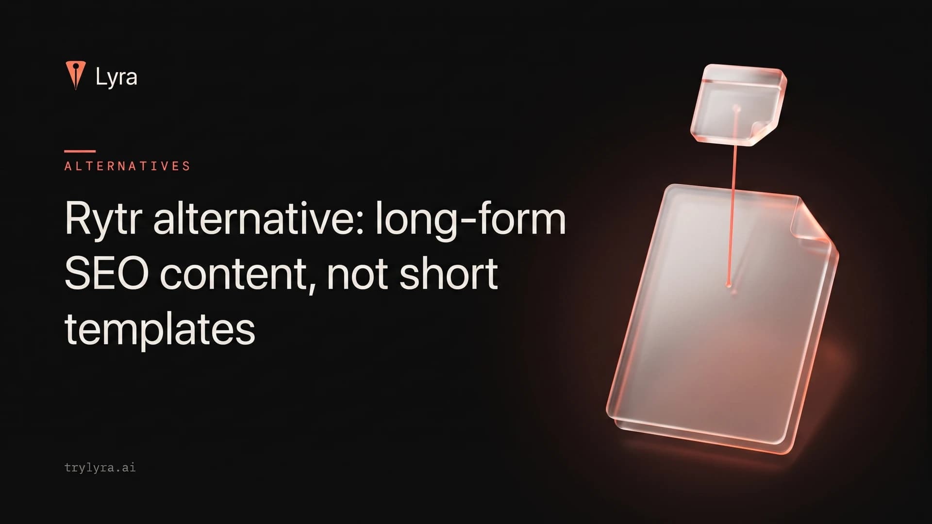 Rytr alternative: long-form SEO content, not short templates