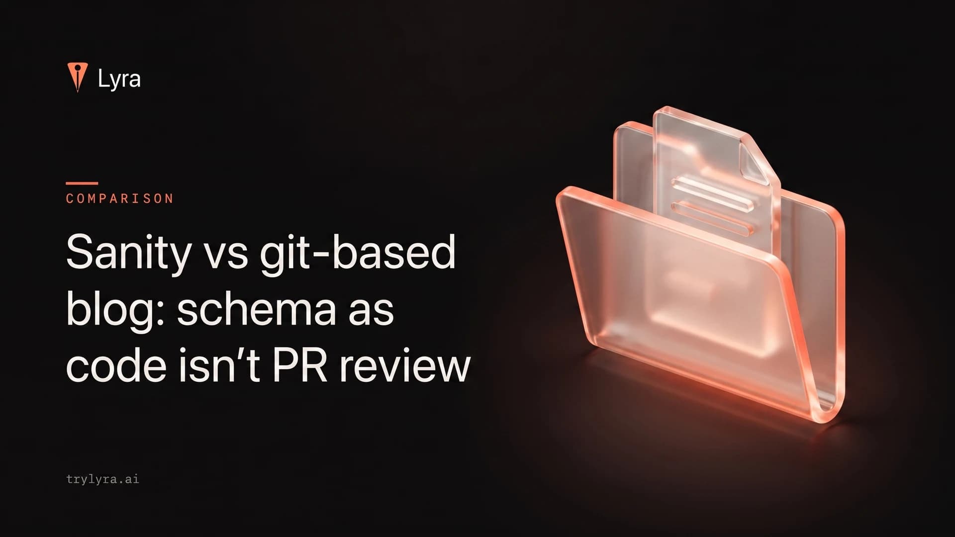 Sanity vs git-based blog: schema as code isn't PR review